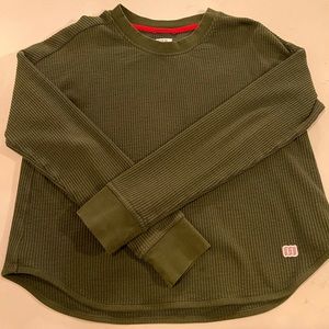 Topo designs womens olive waffle thermal
